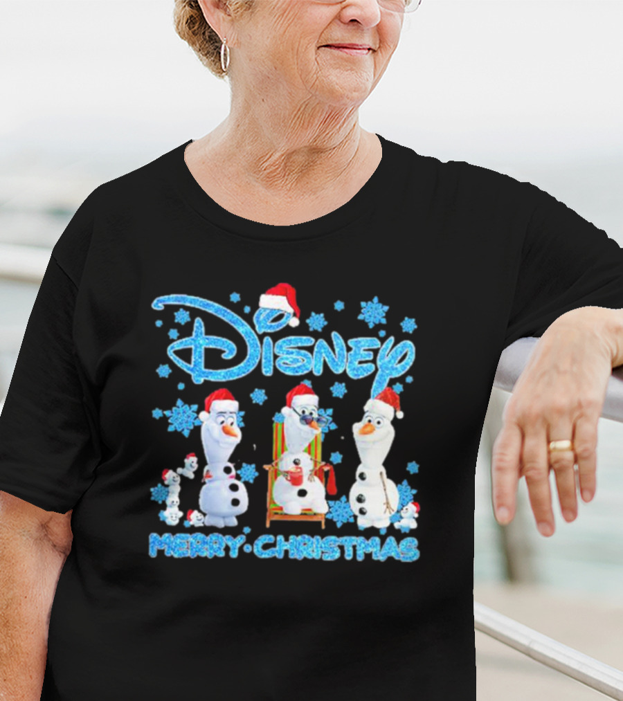 Disney Merry Christmas Olaf Santa T-Shirt