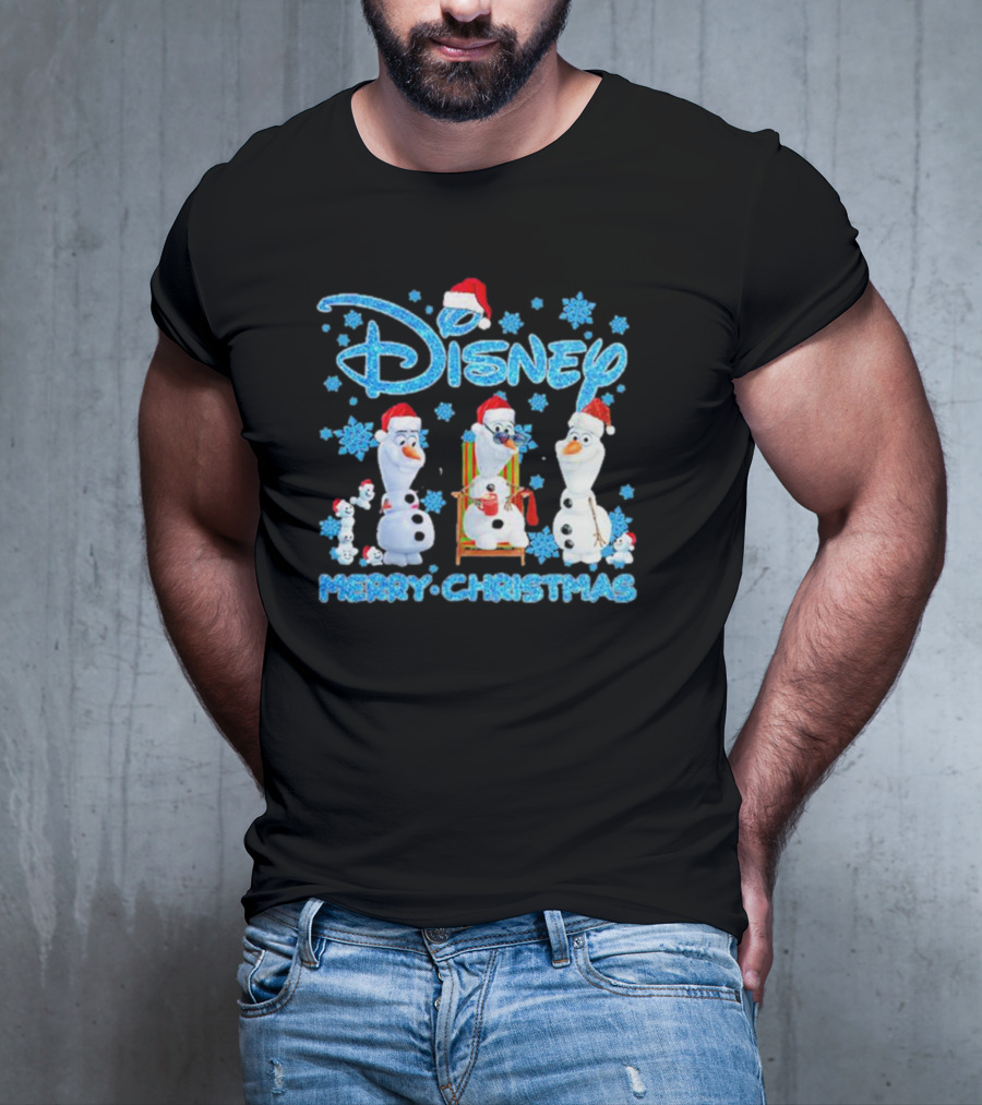 Disney Merry Christmas Olaf Santa T-Shirt