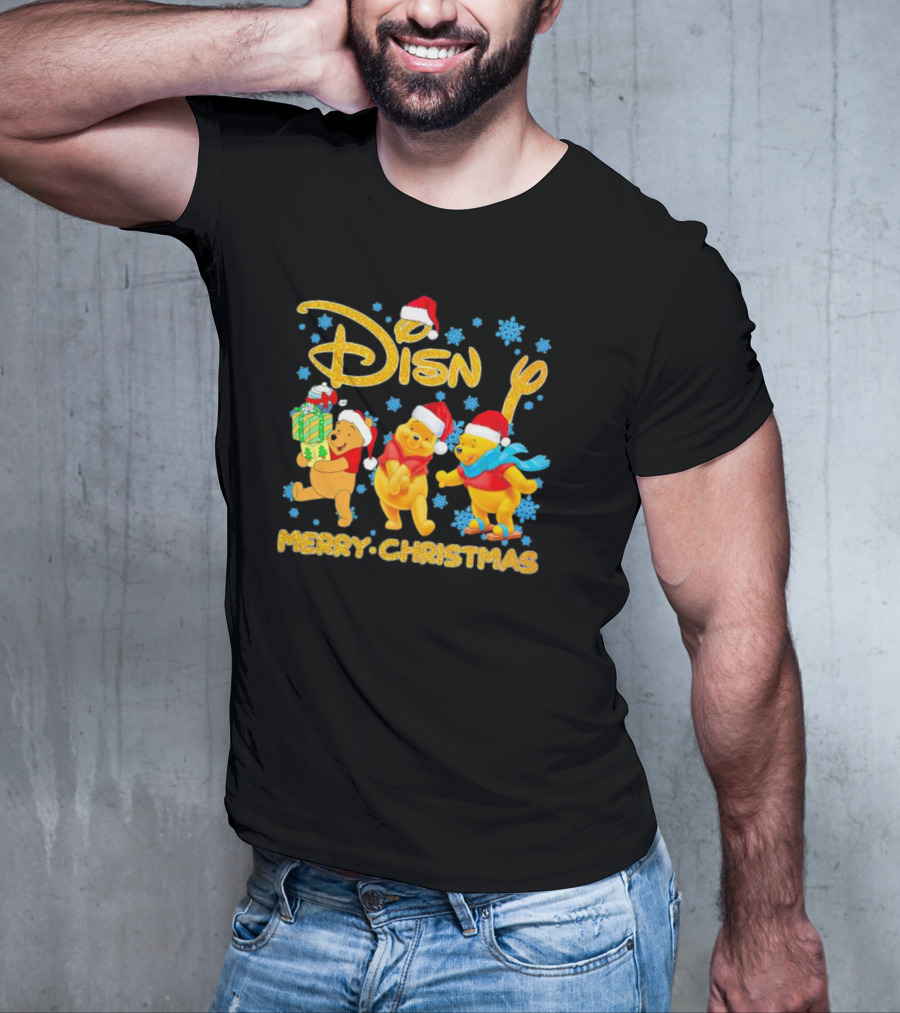 Disney Winnie-the-Pooh Santa Merry Christmas T-Shirt