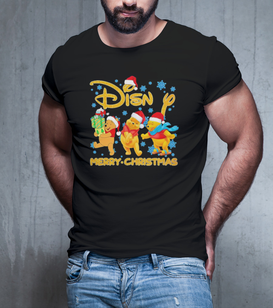 Disney Winnie-the-Pooh Santa Merry Christmas T-Shirt