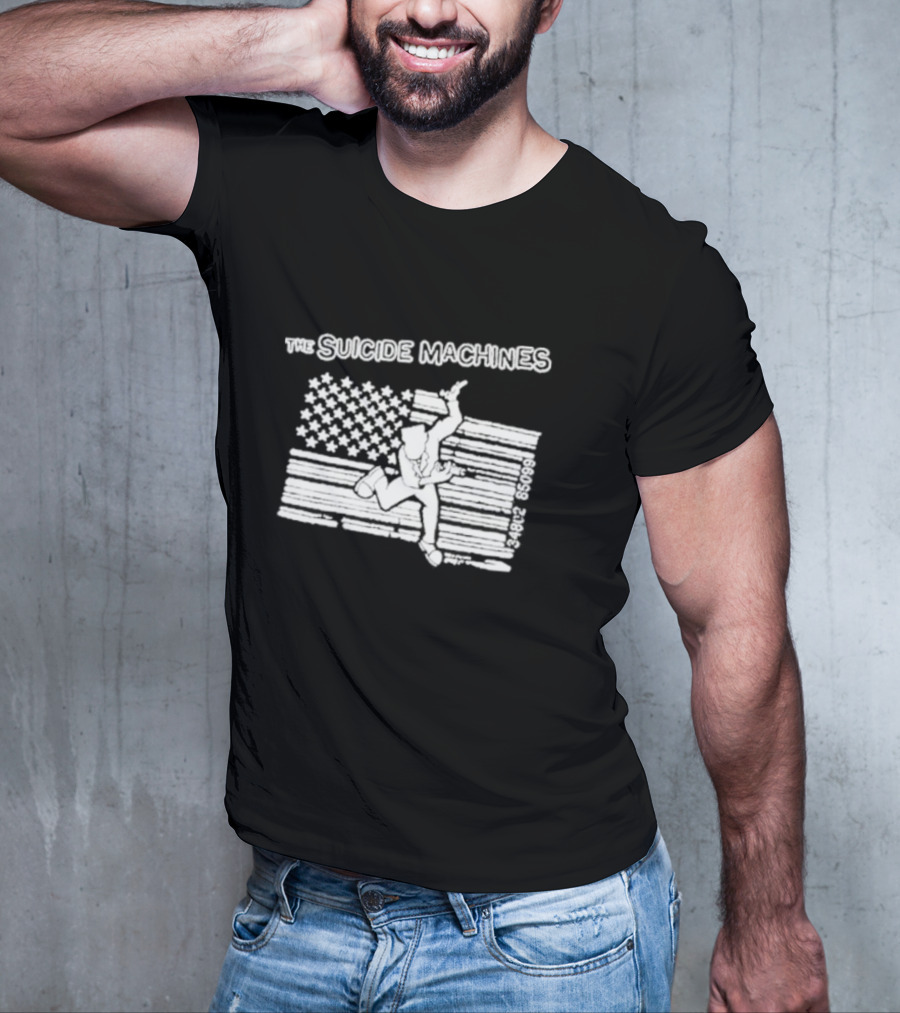 The Suicide Machines Barcode Flag Design Tsmdetroit 43828 60999 T-Shirt