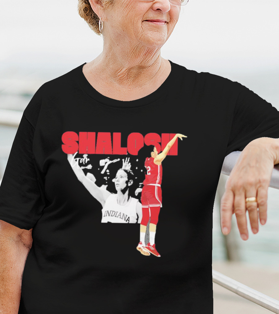 Yarden Garzon Shalosh Indiana Basketball Player Action Shot T-Shirt