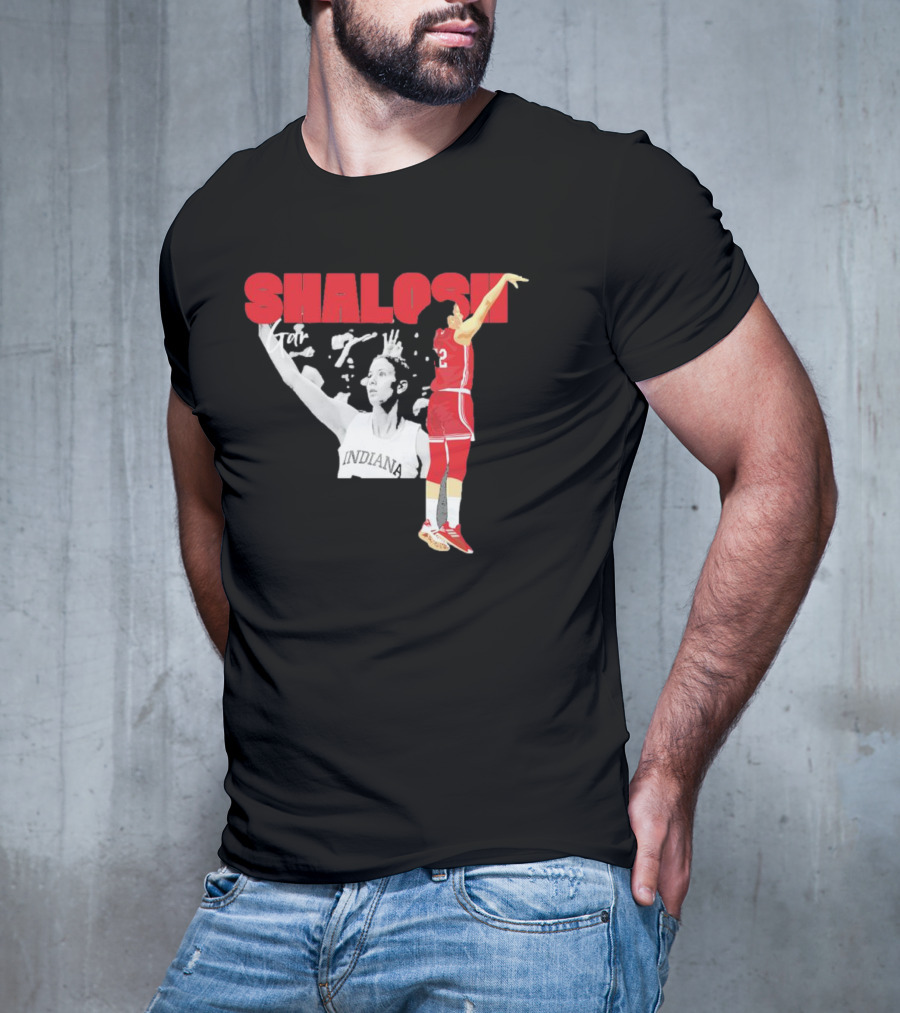 Yarden Garzon Shalosh Indiana Basketball Player Action Shot T-Shirt