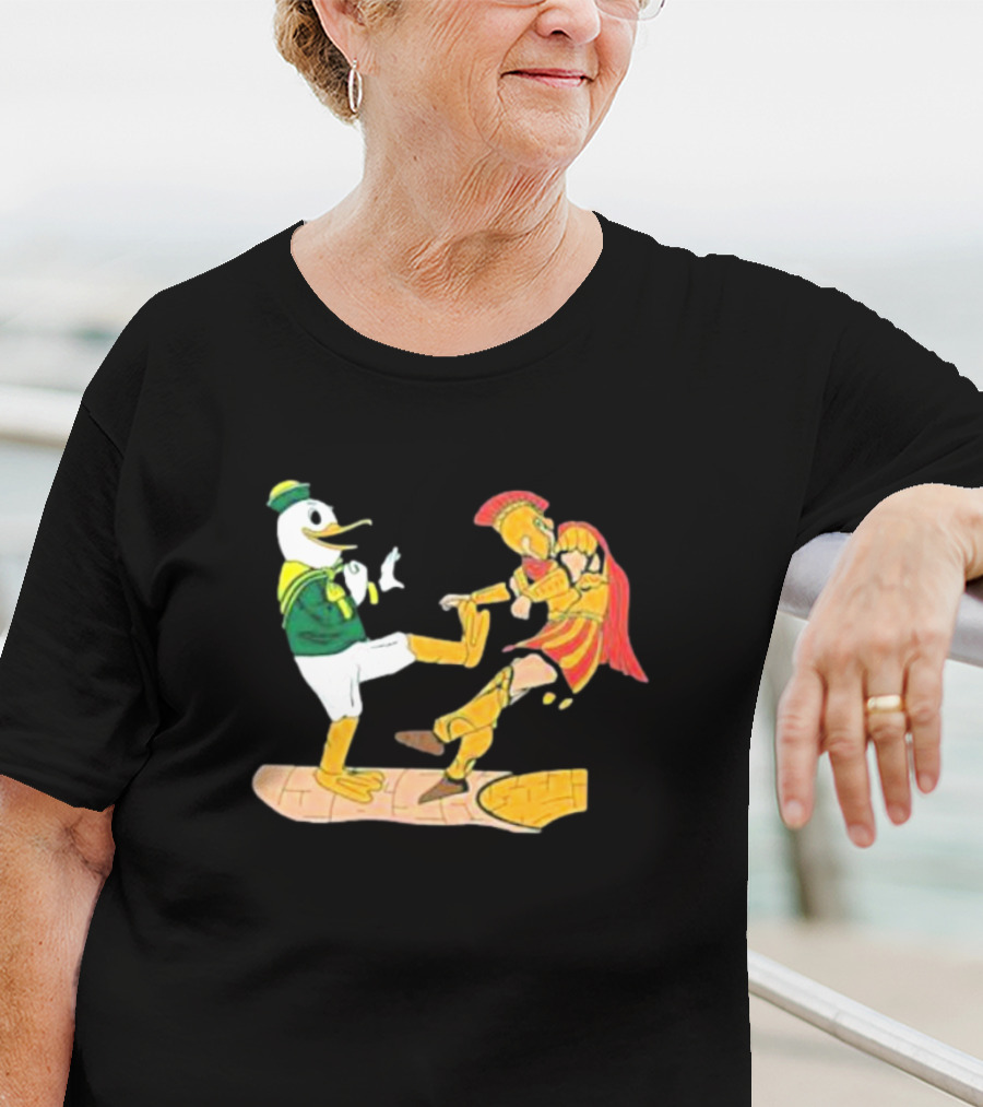 Ports Or Kick Oregon Duck Vs. USC Trojan Kickoff Showdown T-Shirt