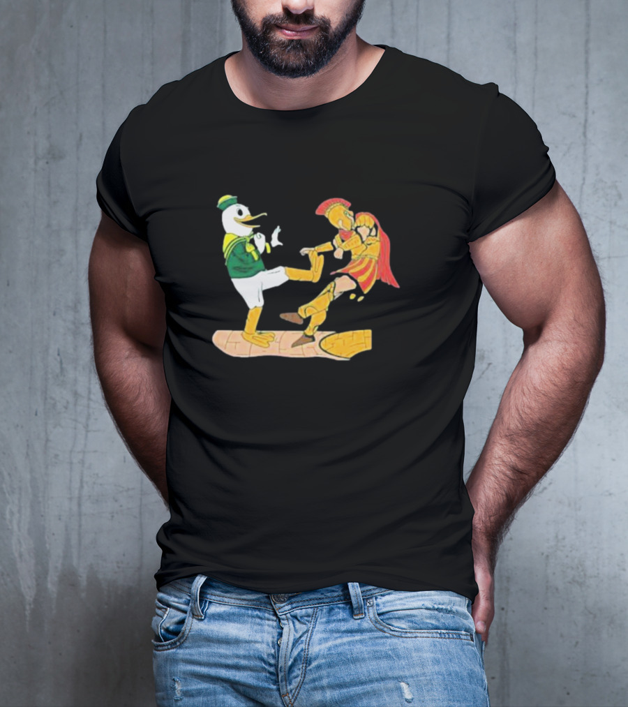 Ports Or Kick Oregon Duck Vs. USC Trojan Kickoff Showdown T-Shirt