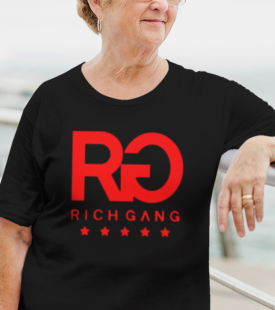 Rich Gang Logo RG Five Stars T-Shirt