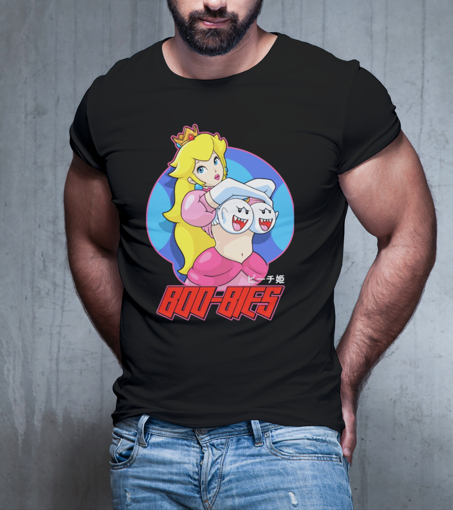 Princess Peach Boo-Bies ピーチ姫 T-Shirt