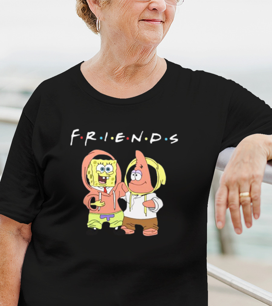 Spongebob Patrick Friends Hoodie Style Tribute To Iconic TV Show T-Shirt