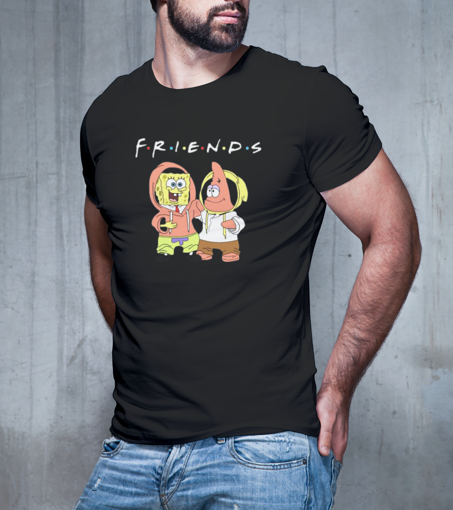 Spongebob Patrick Friends Hoodie Style Tribute To Iconic TV Show T-Shirt