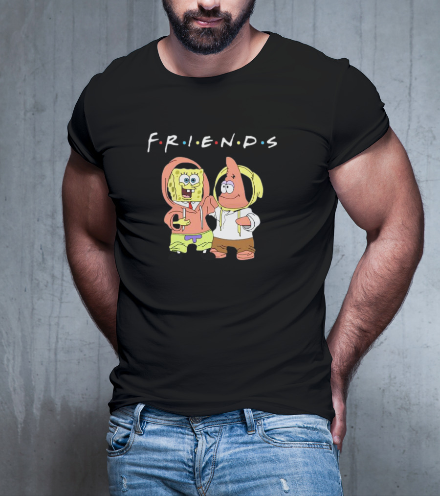 Spongebob Patrick Friends Hoodie Style Tribute To Iconic TV Show T-Shirt
