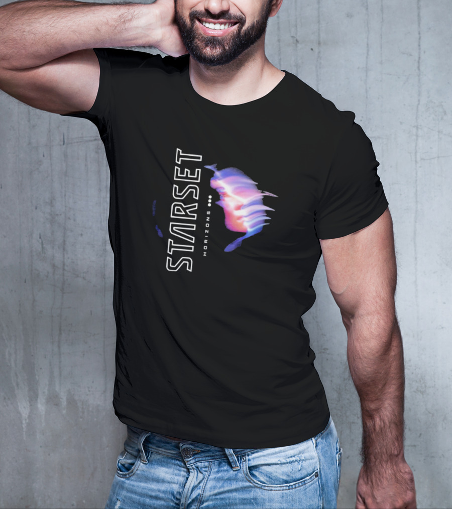Starset Horizons Sci-Fi Aesthetic With Abstract Face T-Shirt