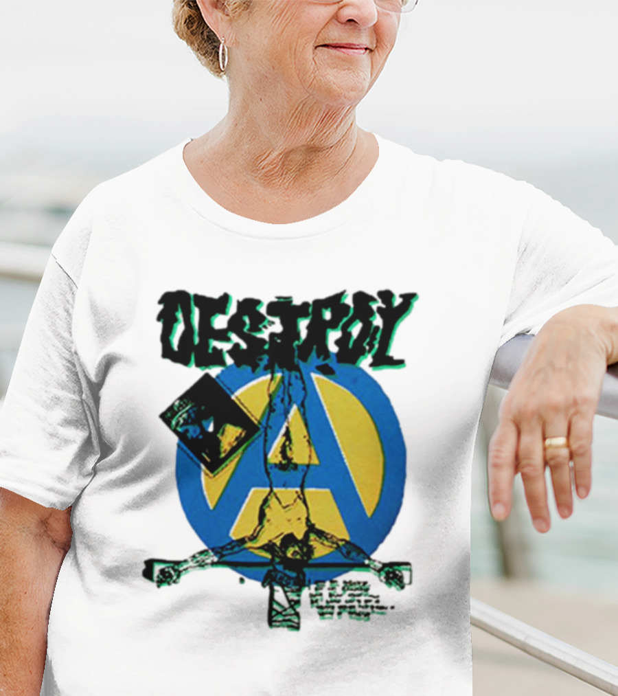 Destroy Anarchy Jesus Seditionaries Fashion Vintage Icon Punk Aesthetic T-Shirt