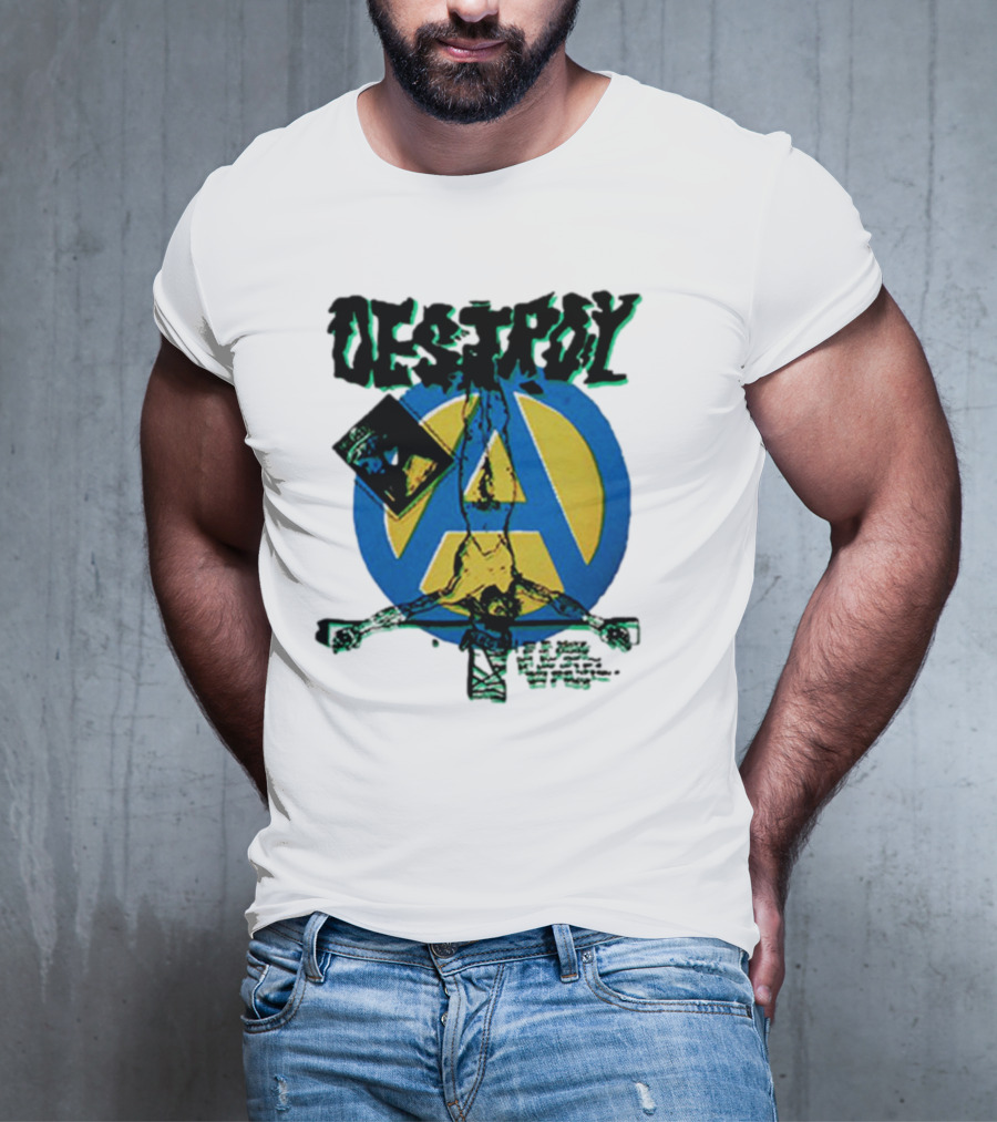 Destroy Anarchy Jesus Seditionaries Fashion Vintage Icon Punk Aesthetic T-Shirt