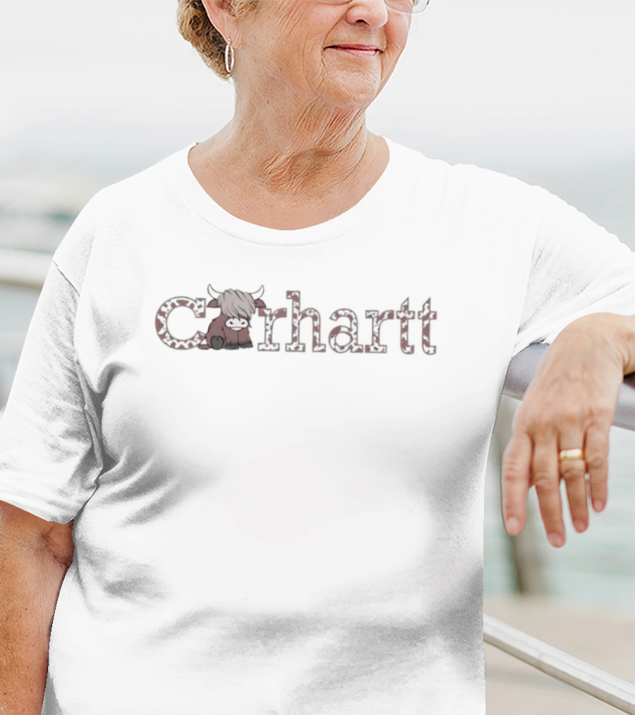 Carhartt Highland Cow Red Plaid T-Shirt