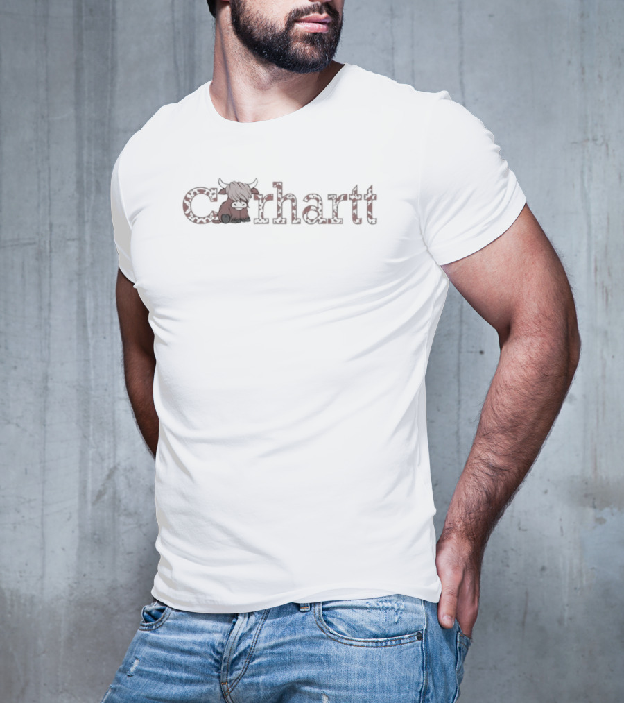 Carhartt Highland Cow Red Plaid T-Shirt