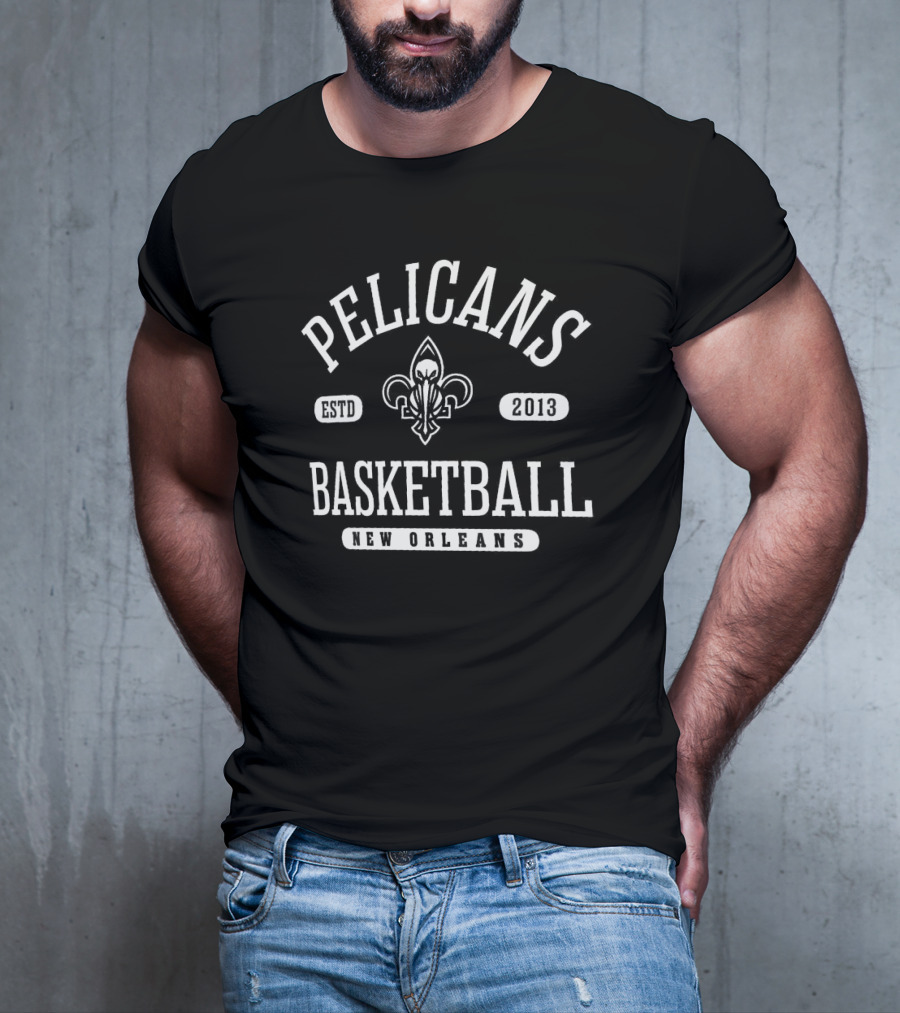 Pelicans Basketball ESTD 2013 New Orleans T-Shirt