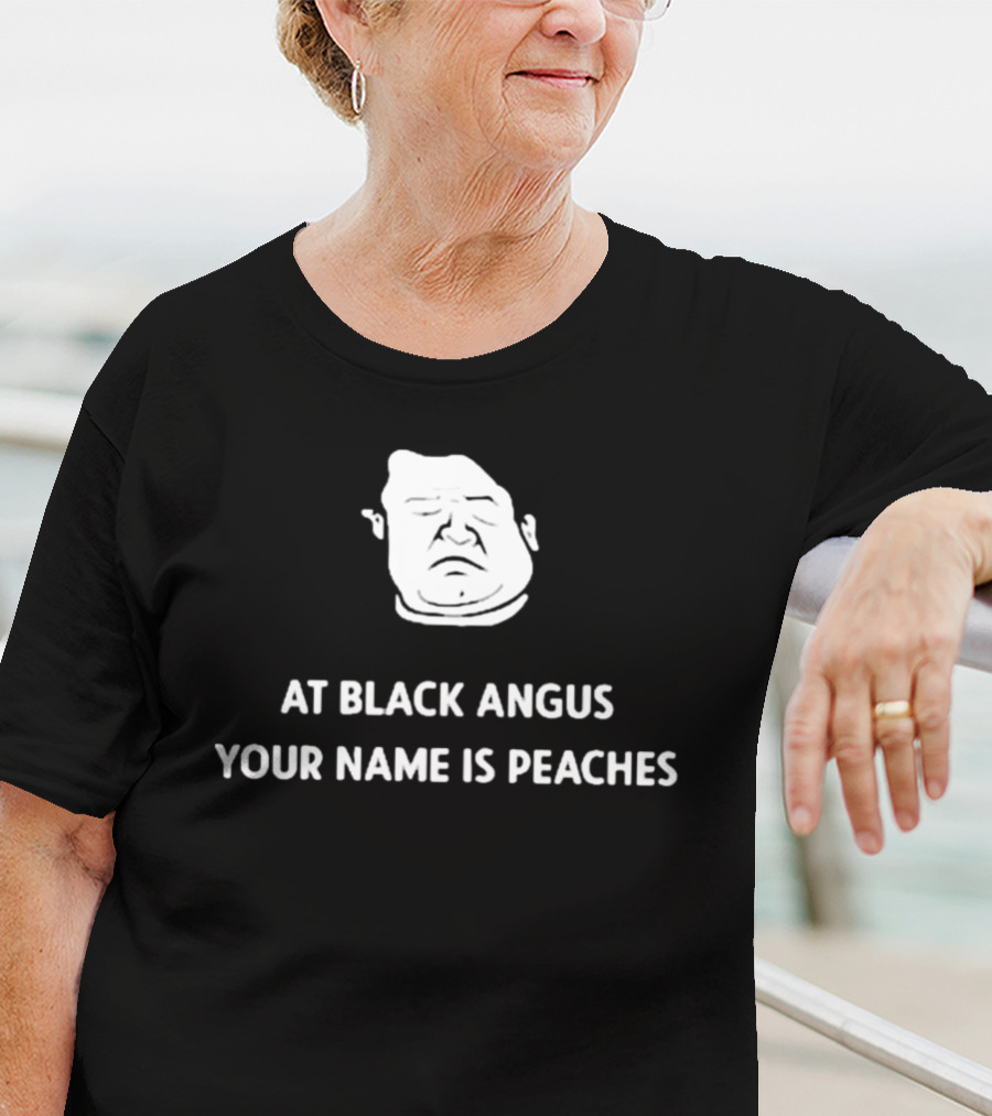 Patton Oswalt Drawing At Black Angus Your Name Is Peaches T-Shirt