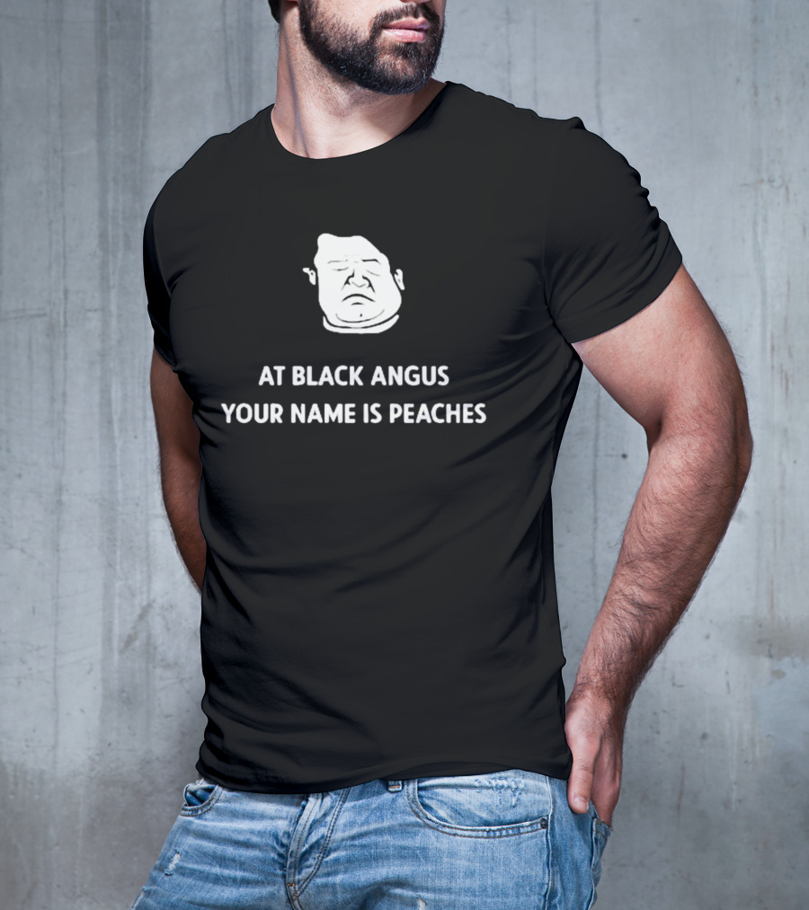 Patton Oswalt Drawing At Black Angus Your Name Is Peaches T-Shirt