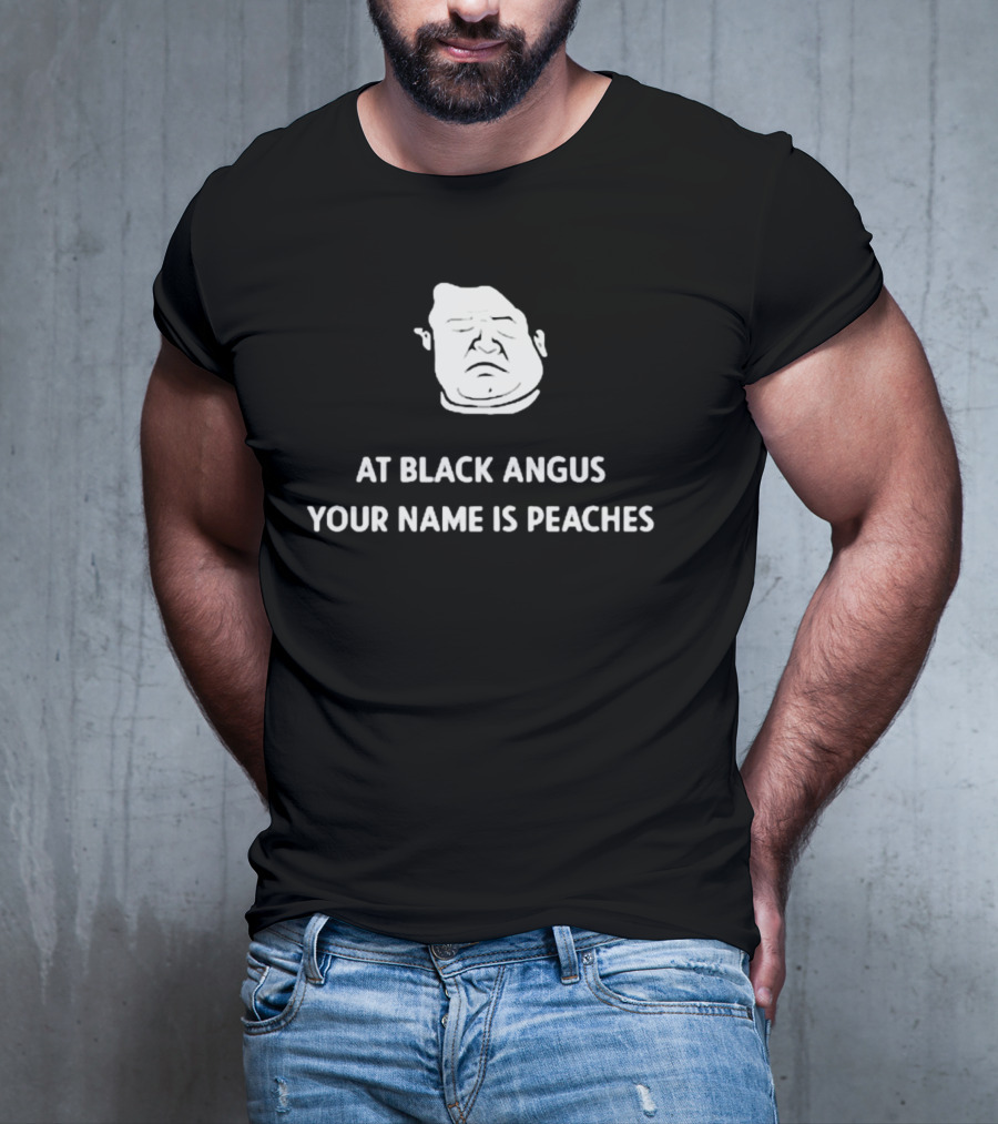 Patton Oswalt Drawing At Black Angus Your Name Is Peaches T-Shirt