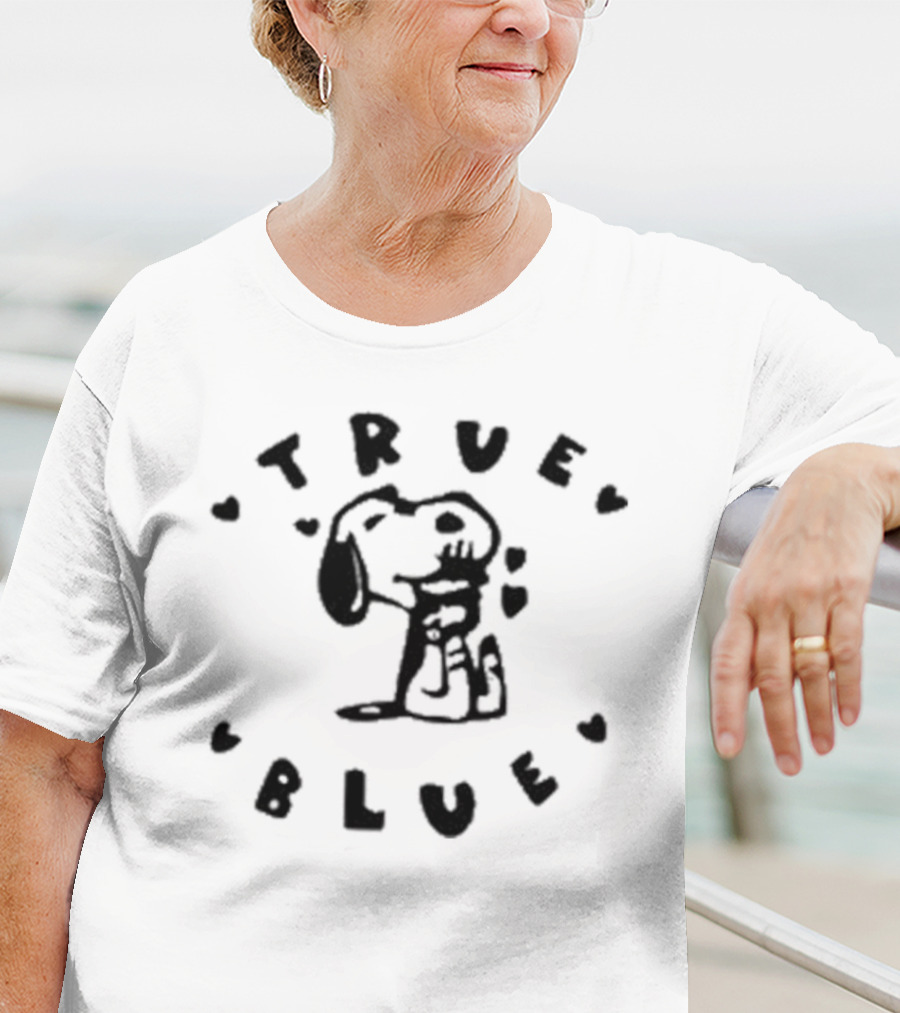 Snoopy True Blue Hearts And Loyalty T-Shirt