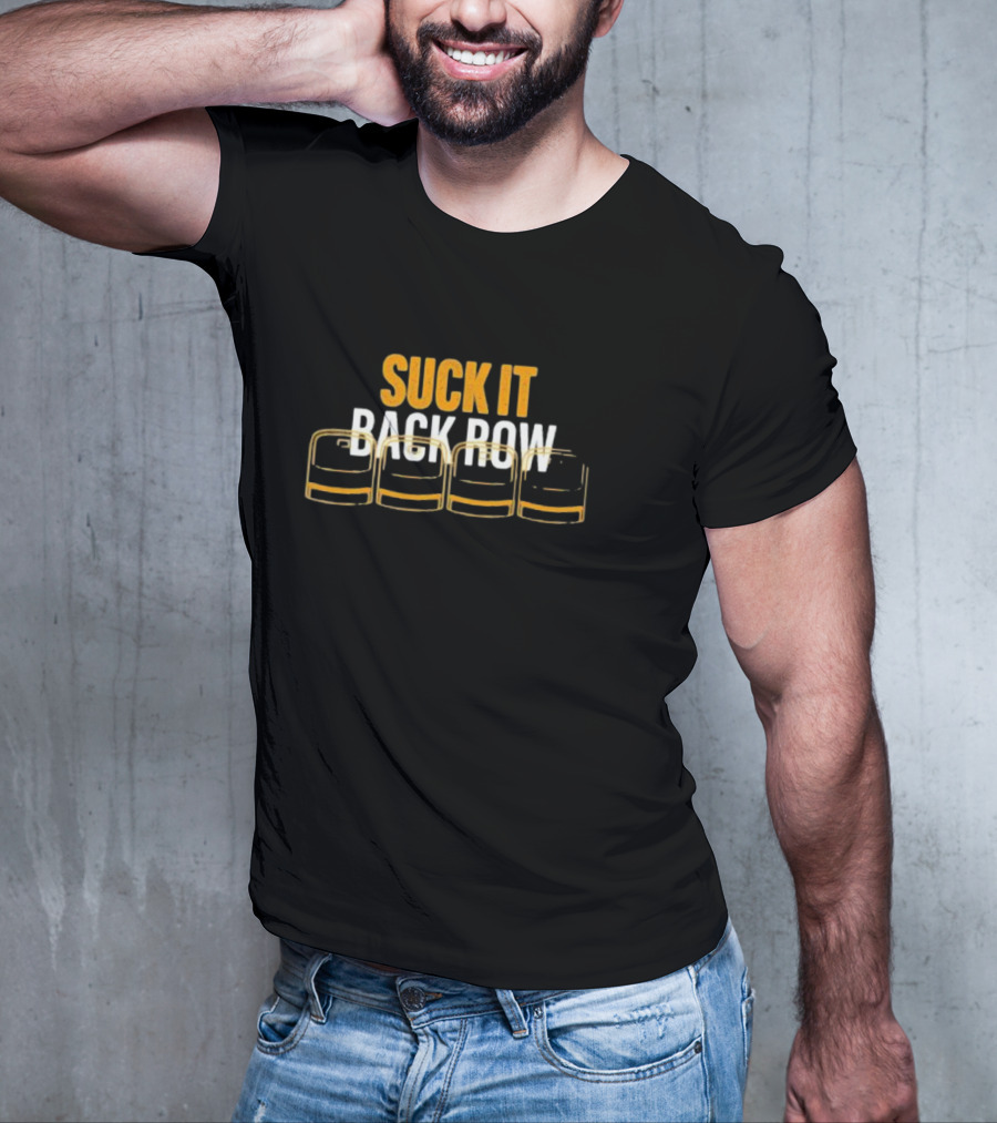 Suck It Back Row Beer Glasses T-Shirt
