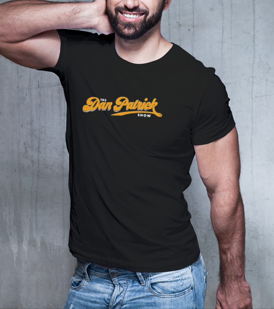 The Dan Patrick Show Logo Yellow Script T-Shirt