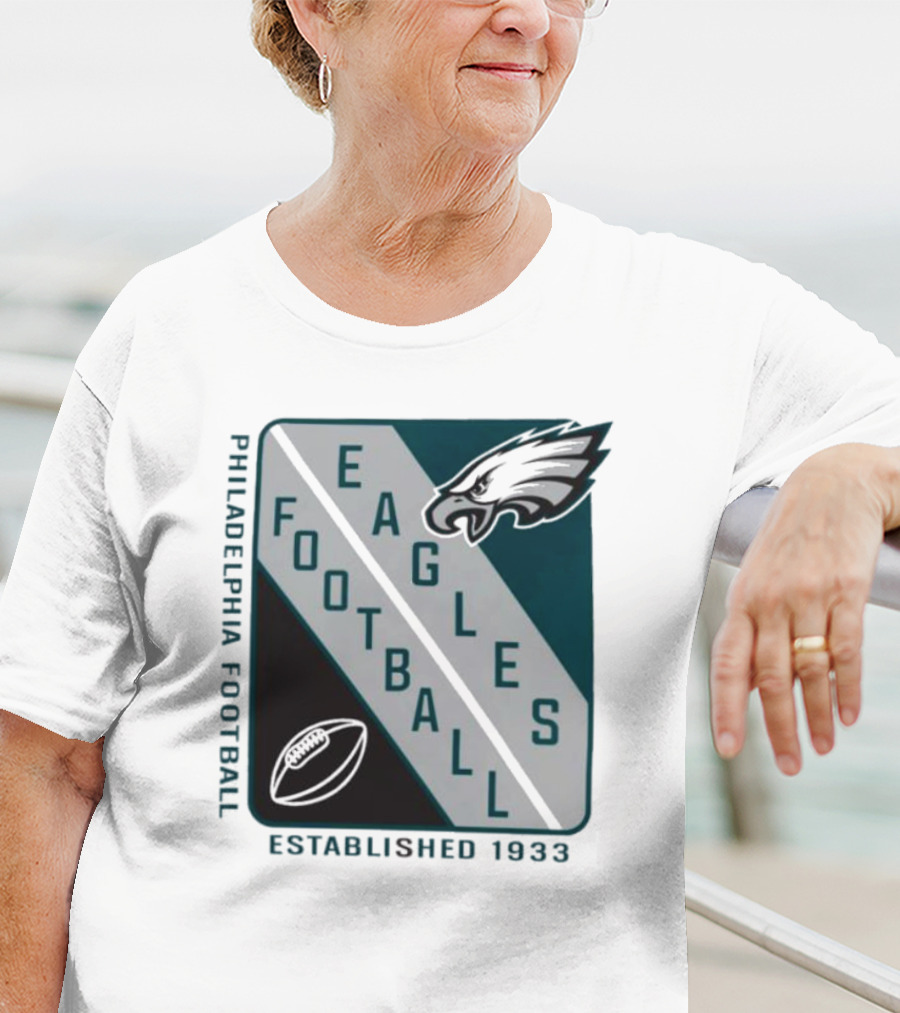 Philadelphia Football Eagles Established 1933 Shield Starter Football T-Shirt