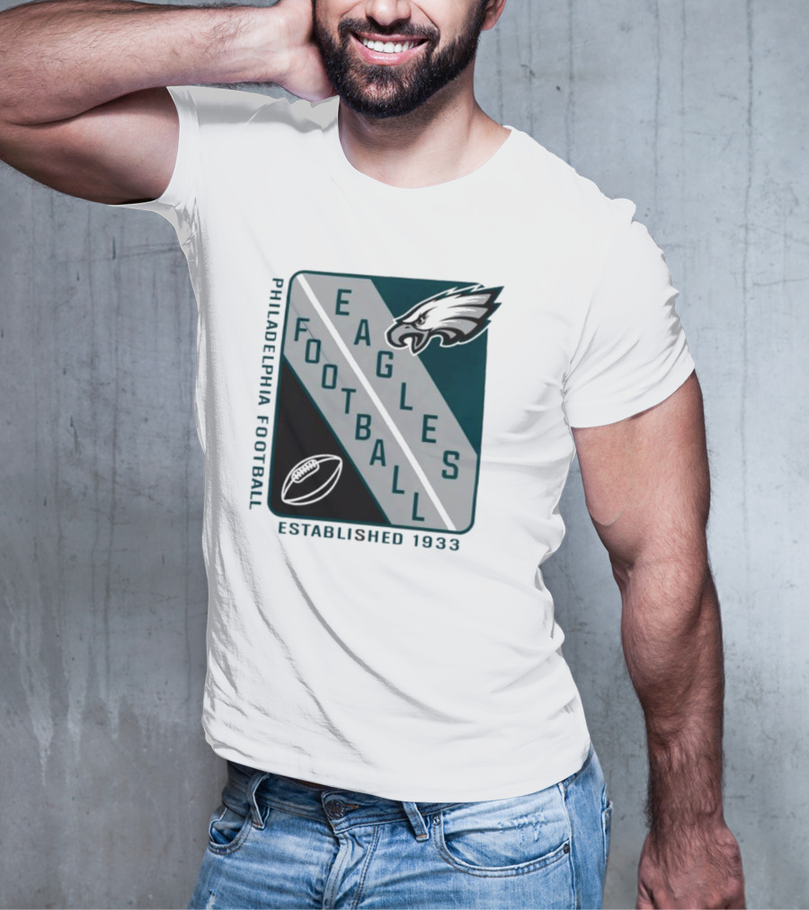 Philadelphia Football Eagles Established 1933 Shield Starter Football T-Shirt