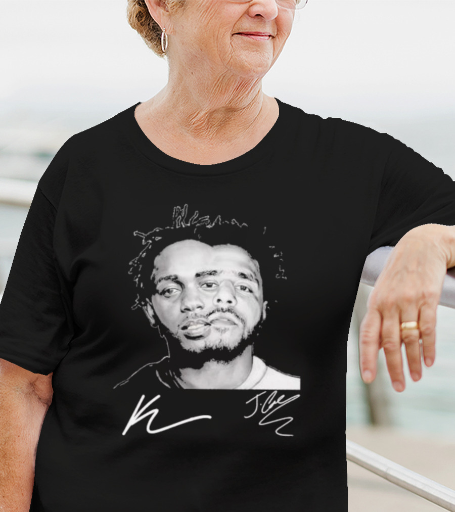 J Cole Kendrick Lamar Signatures Hip Hop Fusion T-Shirt