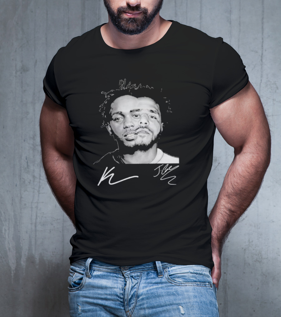 J Cole Kendrick Lamar Signatures Hip Hop Fusion T-Shirt