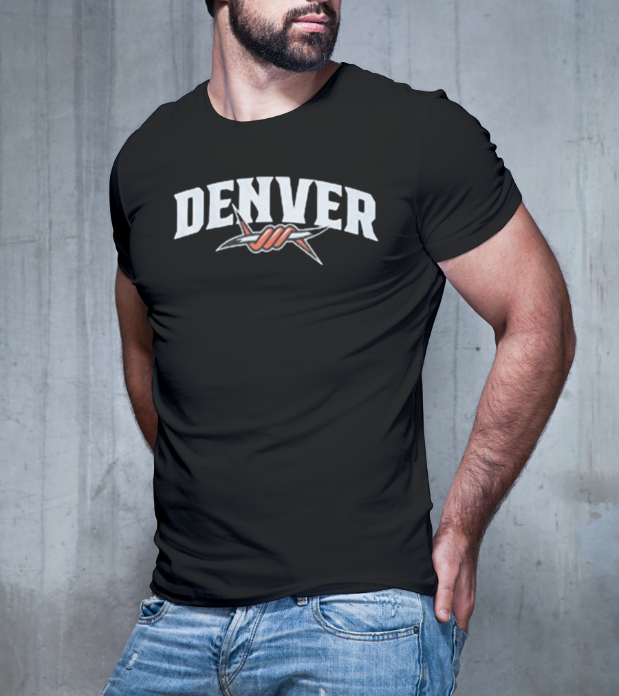 Champion Denver Outlaws Barbed Wire T-Shirt