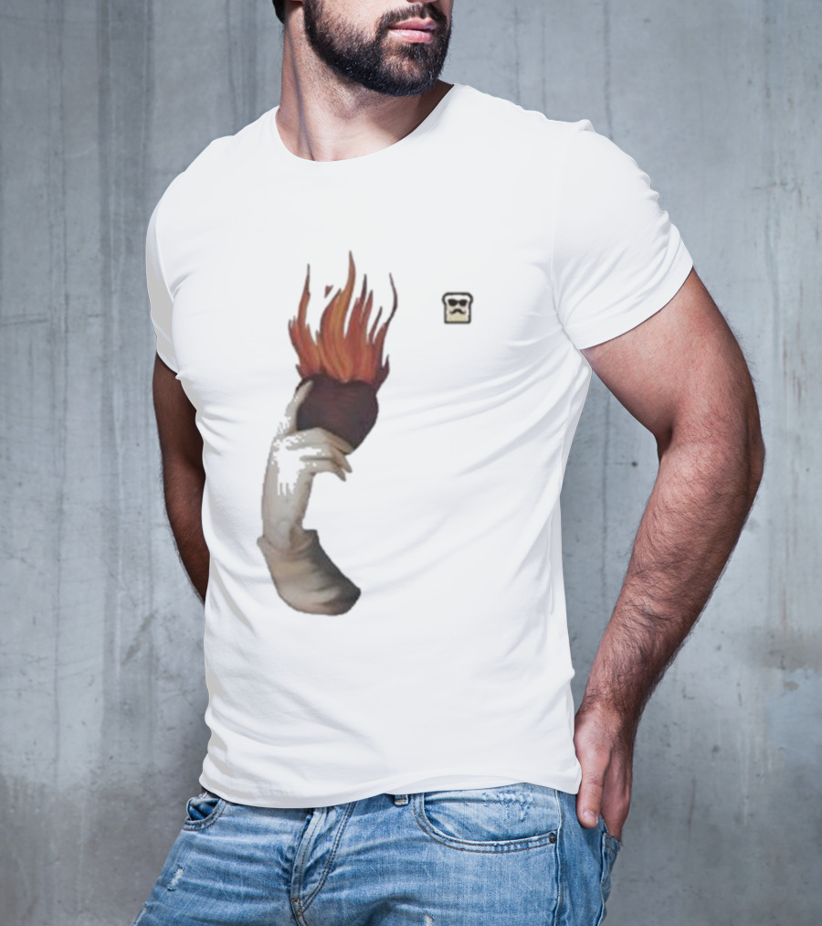 Disguised Toast Iconic Flame Heart Hand T-Shirt