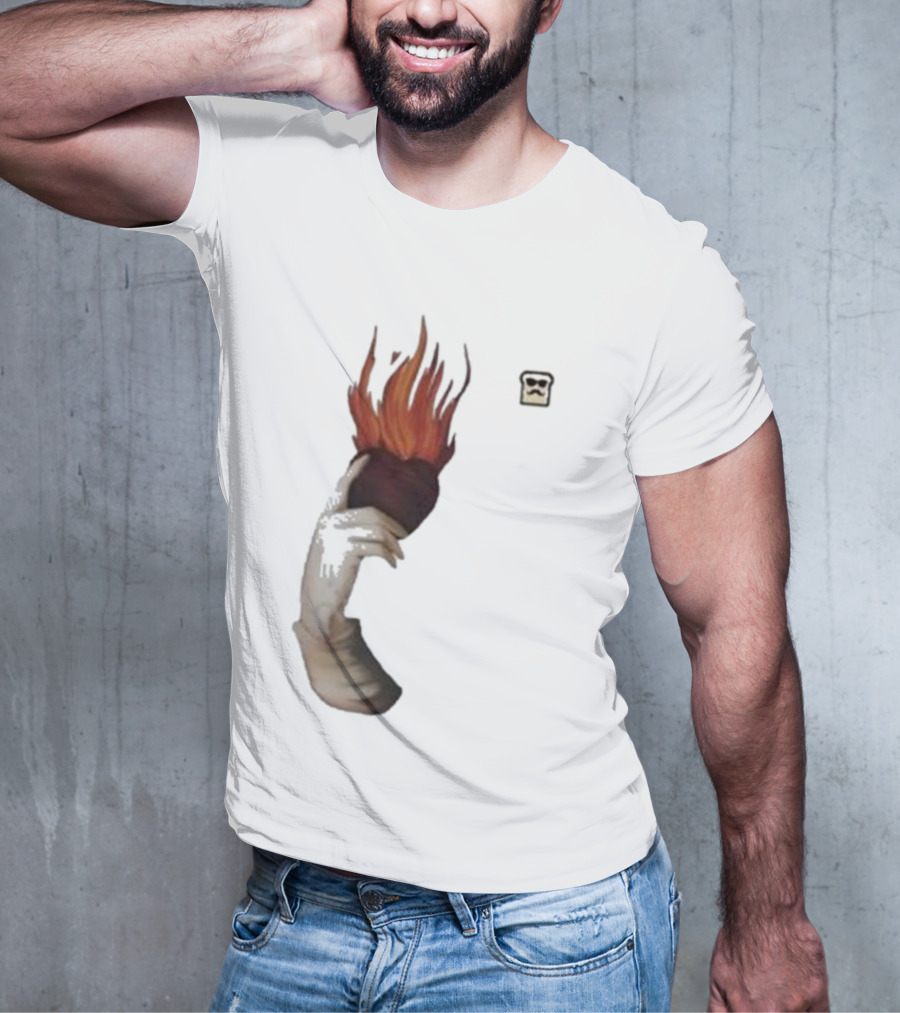 Disguised Toast Iconic Flame Heart Hand T-Shirt