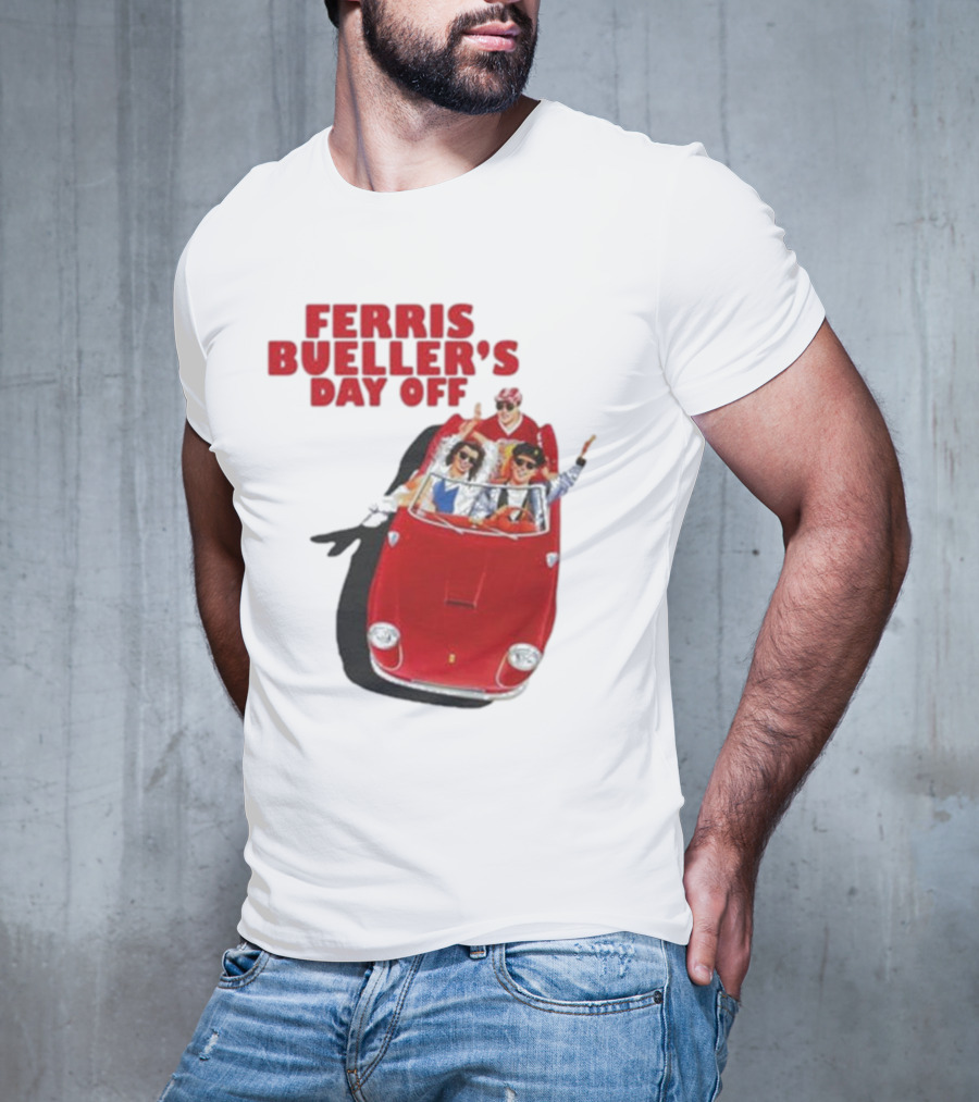 Ferris Bueller's Day Off Red Convertible Ride T-Shirt