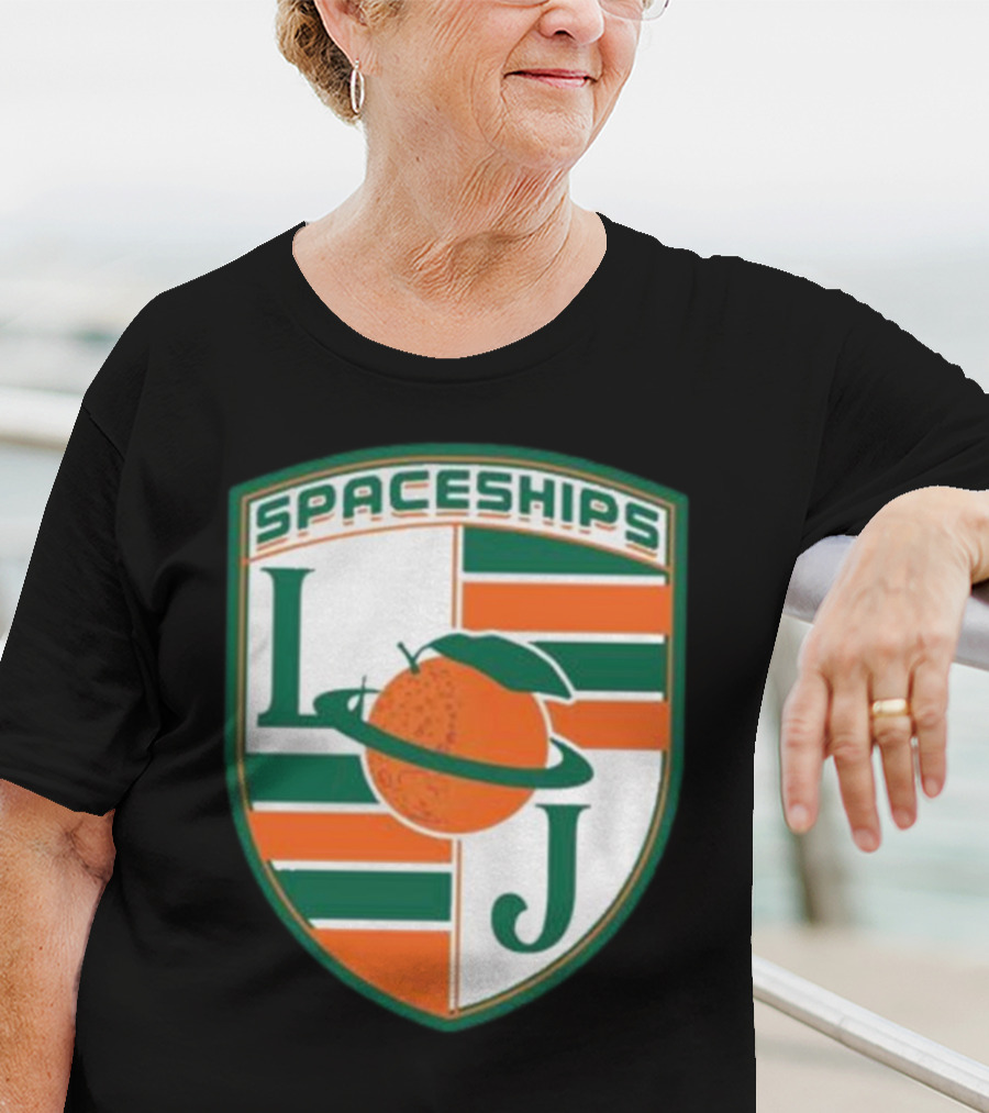 Larry June Spaceships LJ Badge Merch Clothing Store T-Shirt