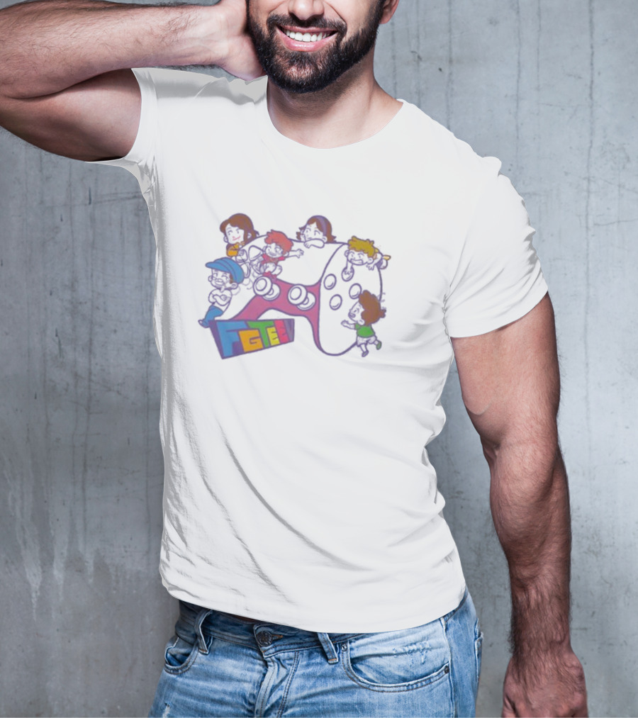 FGTeeV Outta Control Gamer Characters On Game Controller T-Shirt