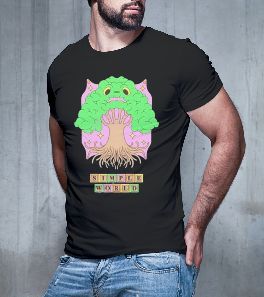 Simple World Tree Creature Fantasy Blocks T-Shirt