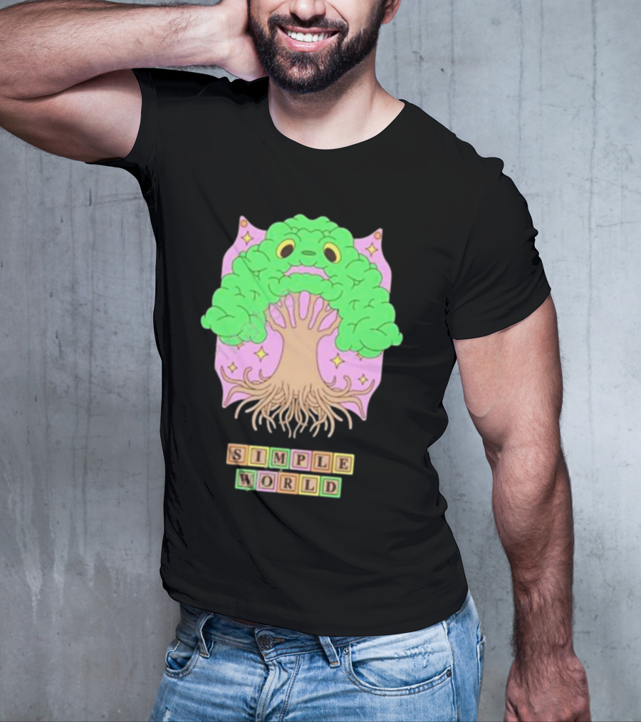Simple World Tree Creature Fantasy Blocks T-Shirt
