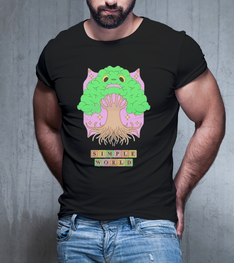 Simple World Tree Creature Fantasy Blocks T-Shirt