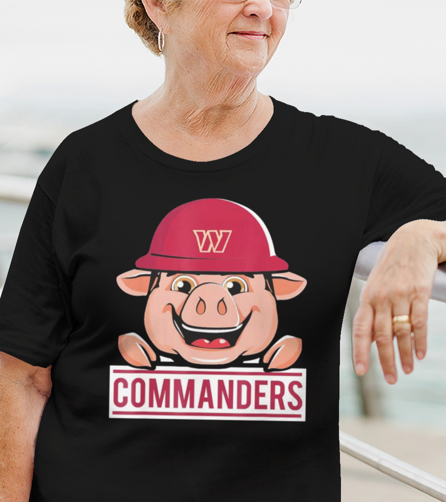 Washington Commanders Major Tuddy Football Mascot T-Shirt