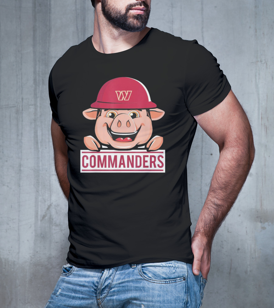 Washington Commanders Major Tuddy Football Mascot T-Shirt