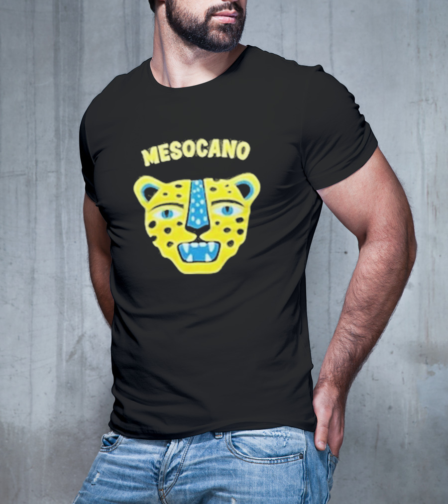 Mesocano Vibrant Jaguar Face T-Shirt