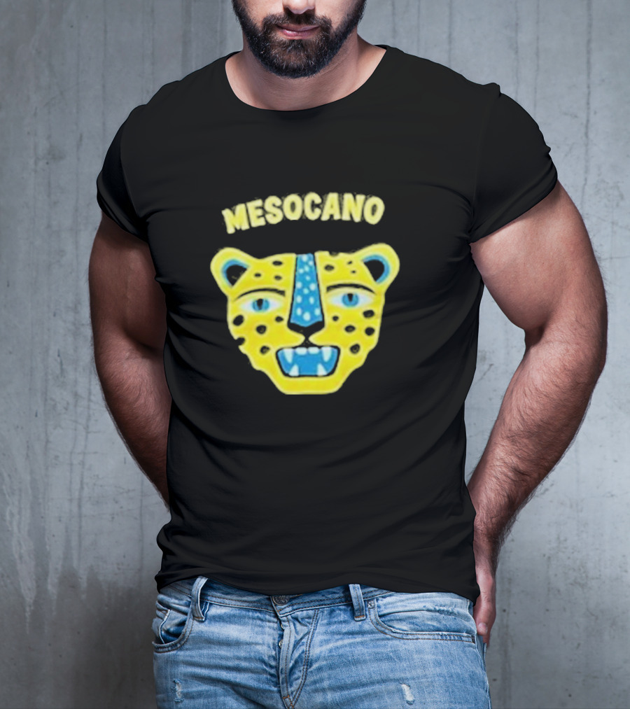 Mesocano Vibrant Jaguar Face T-Shirt