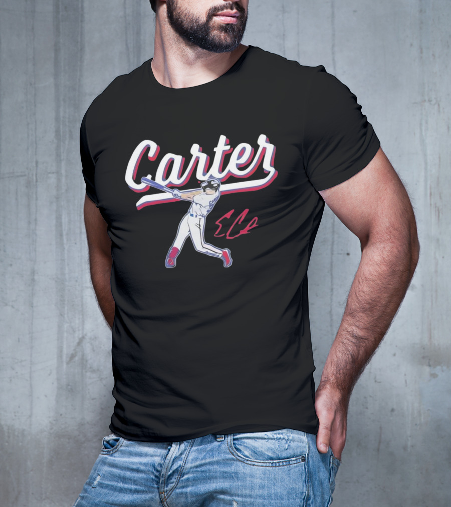 Carter Rangers Evan Carter Baseball Player T-Shirt