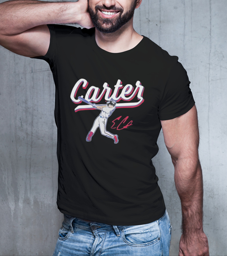 Carter Rangers Evan Carter Baseball Player T-Shirt