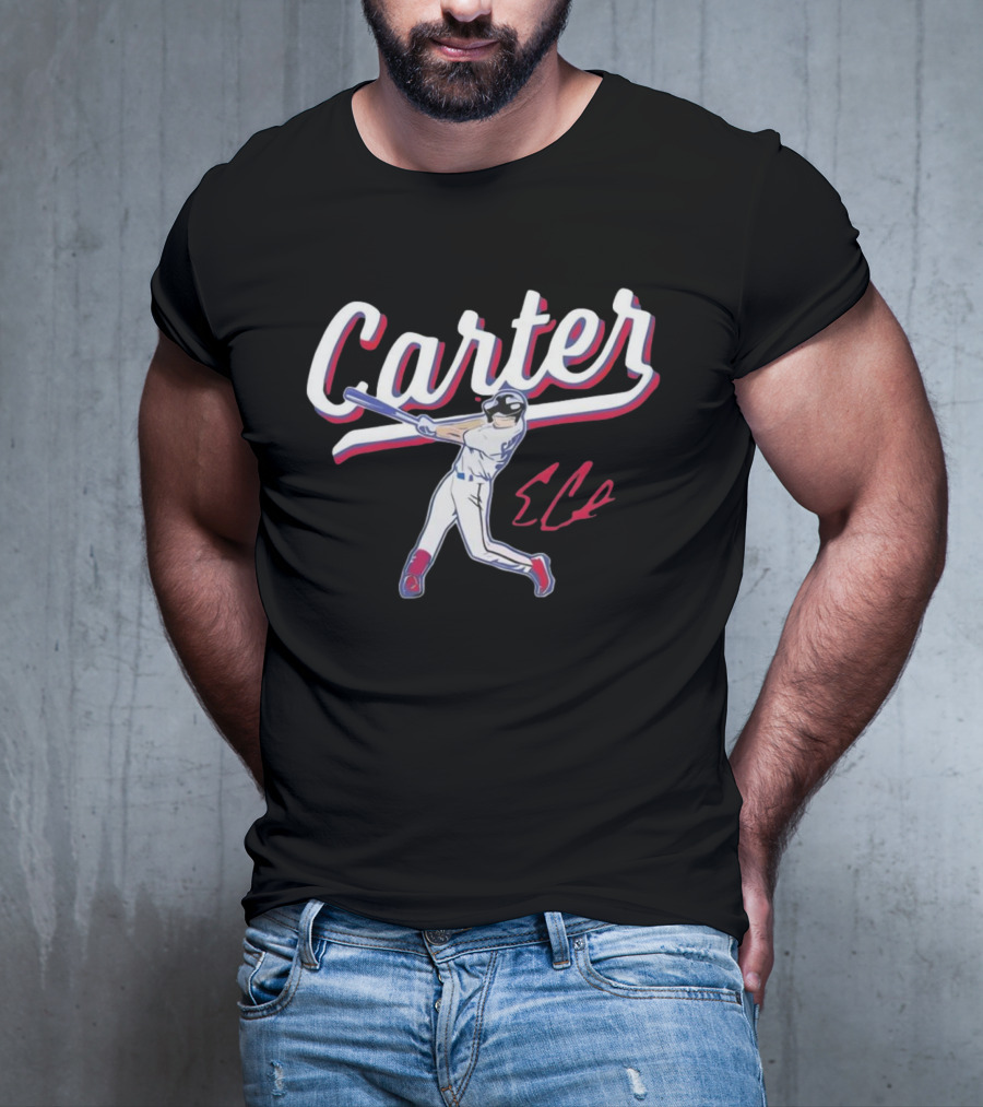 Carter Rangers Evan Carter Baseball Player T-Shirt