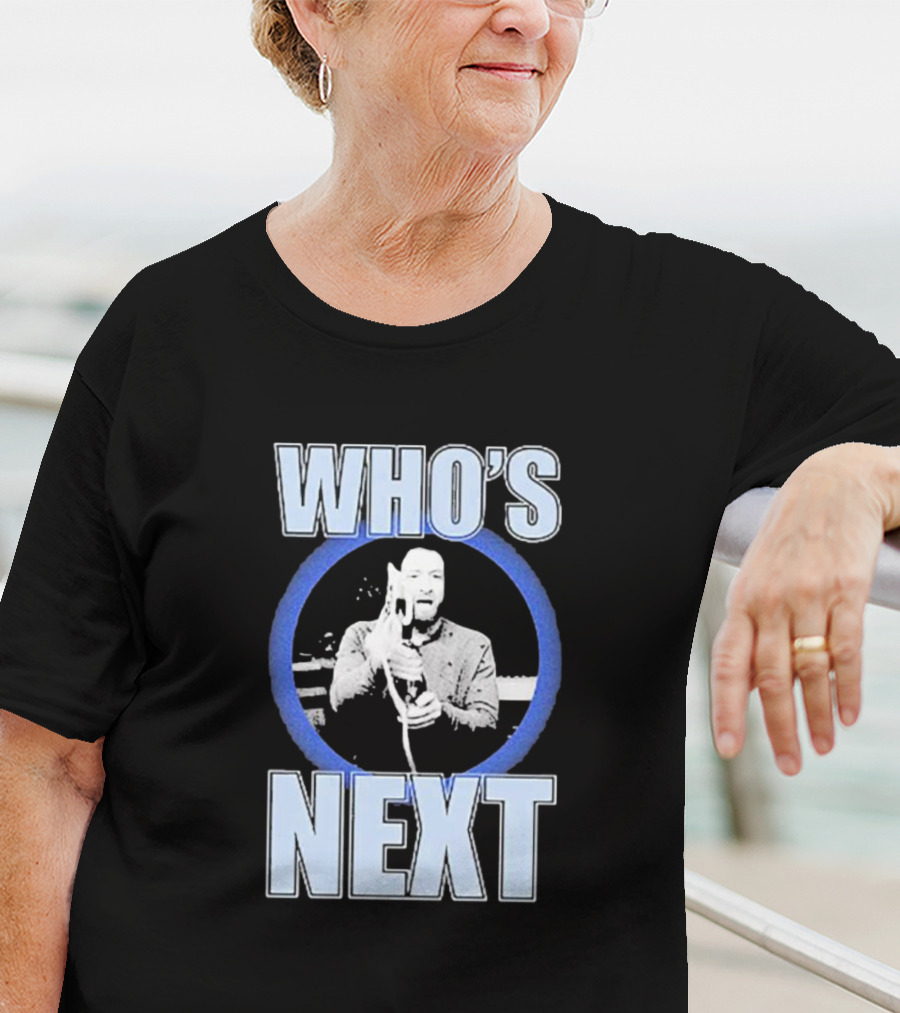 Who's Next Wrestling Interview Microphone Face-Off T-Shirt