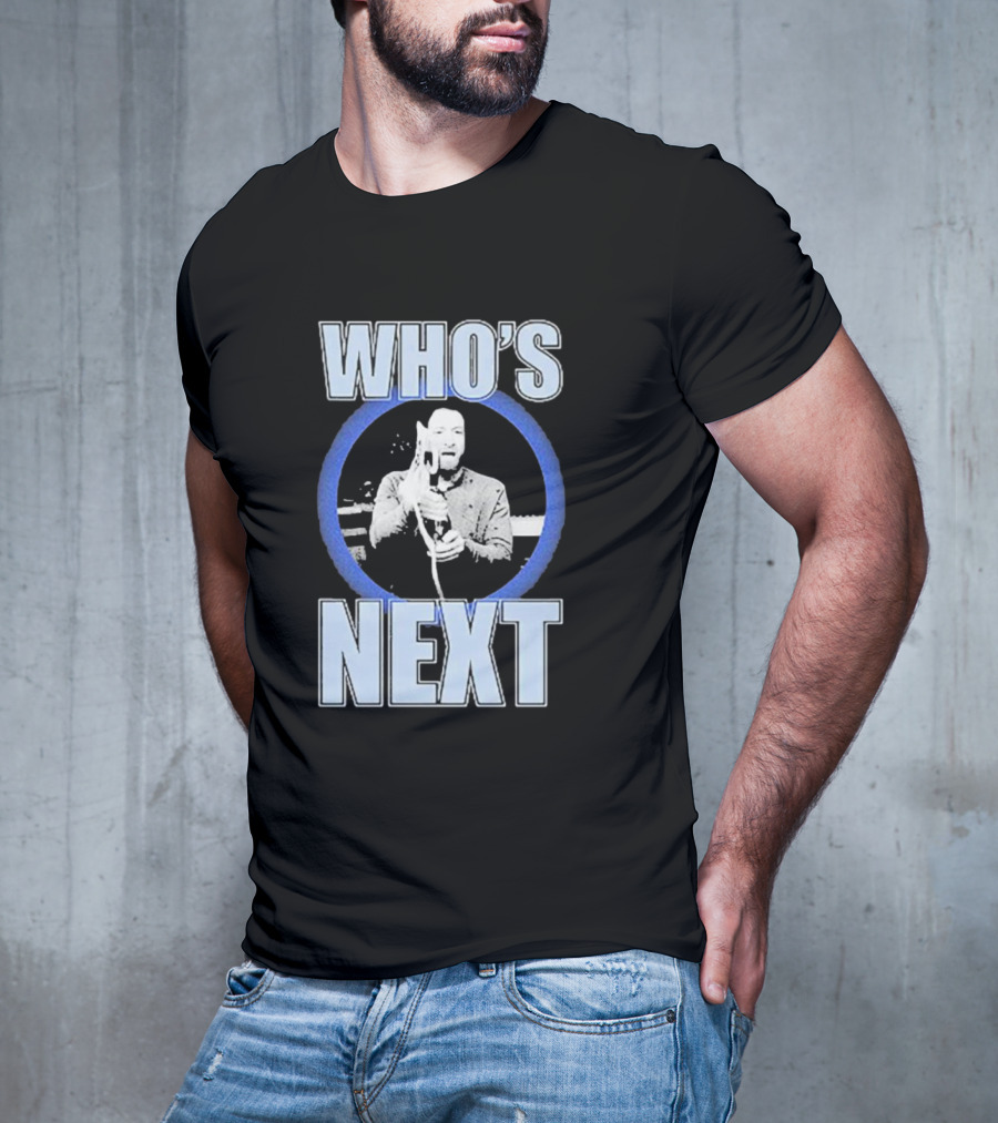 Who's Next Wrestling Interview Microphone Face-Off T-Shirt