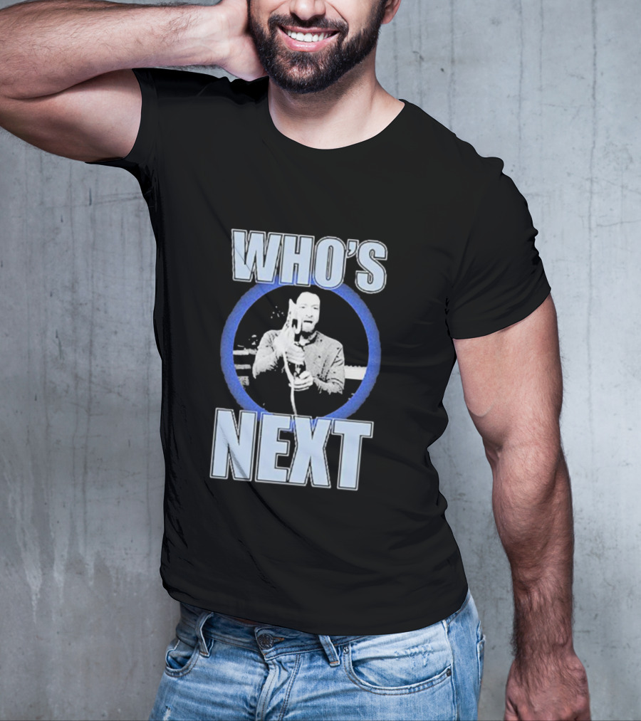 Who's Next Wrestling Interview Microphone Face-Off T-Shirt