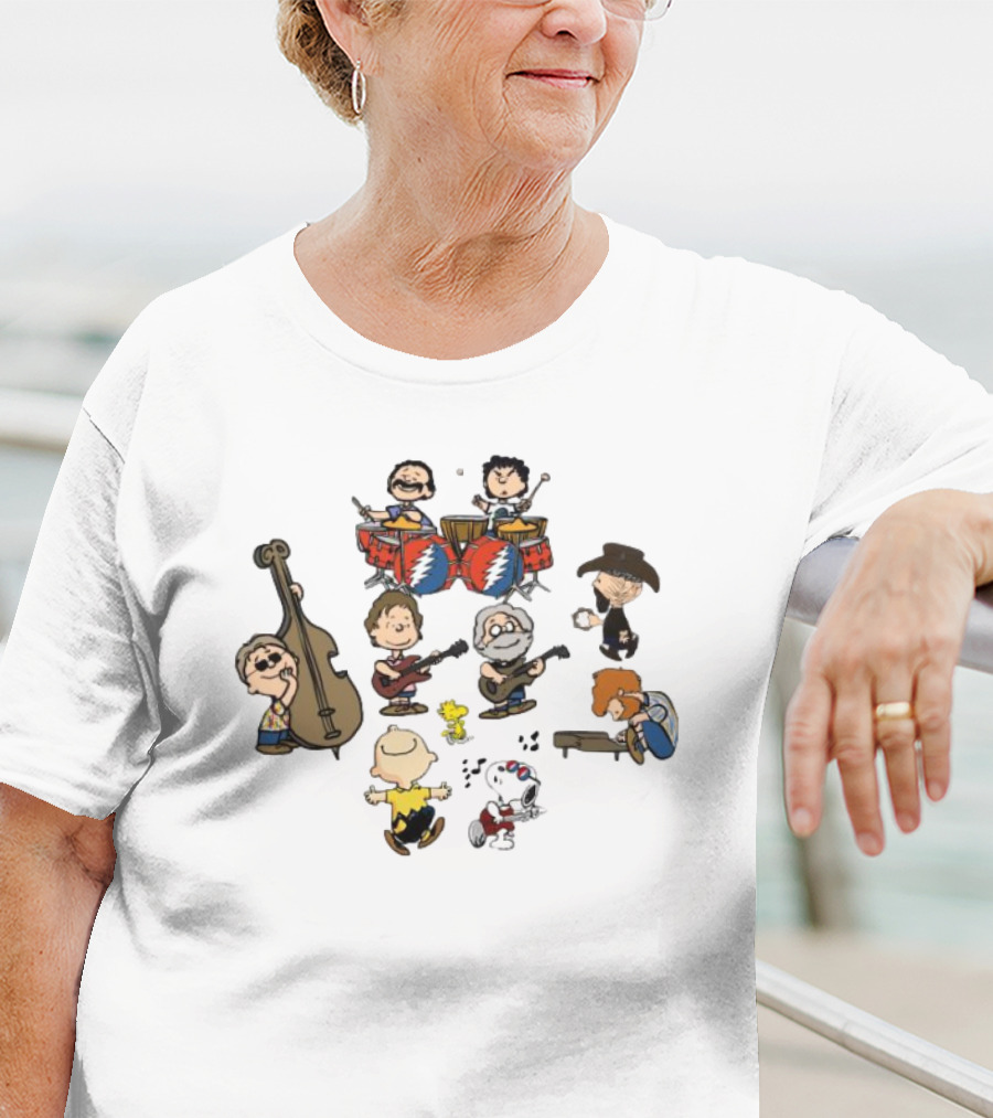 Grateful Dead Peanuts Band Jam Session Gimme Some Lovin' T-Shirt